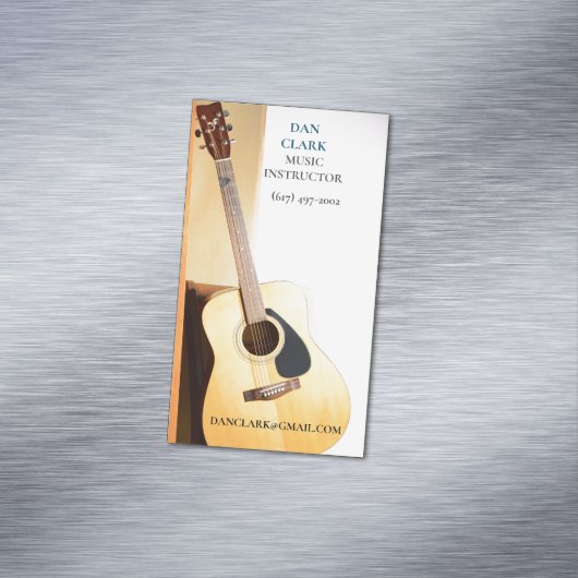 音楽先生/ミュージシャン/ギター マグネット名刺 (インサイチュ)