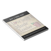 音楽先生 |ヴィンテージスタイル ノートパッド (アングル)