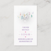 音楽先生 |名刺の色 名刺 (裏面)