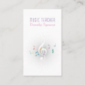 音楽先生 |名刺の色 名刺 (正面)