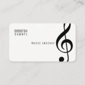 音楽先生 名刺 (正面)