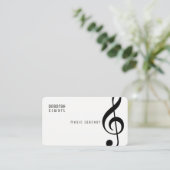 音楽先生 名刺 (スタンド正面)