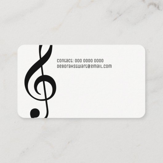 音楽先生 名刺 (裏面)