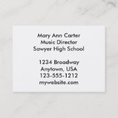 音楽先生 名刺 (裏面)