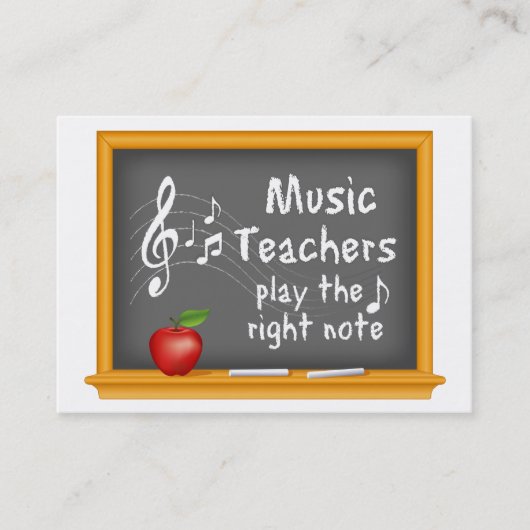 音楽先生 名刺 (正面)