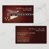 音楽先生 名刺 (正面/裏面)
