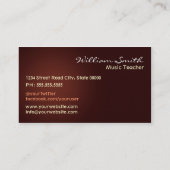 音楽先生 名刺 (裏面)