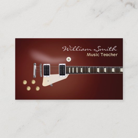 音楽先生 名刺 (正面)