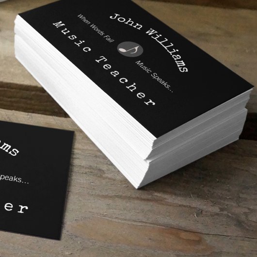 音楽先生 名刺