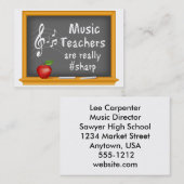 音楽先生 名刺 (正面/裏面)