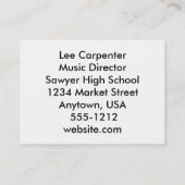 音楽先生 名刺 (裏面)