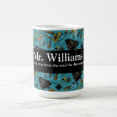 音楽先生、新学期、楽器 コーヒーマグカップ (中央)