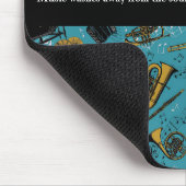 音楽先生、新学期、楽器 マウスパッド (コーナー)