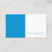 音楽先生 |白黒ピアノ鍵 名刺 (裏面)