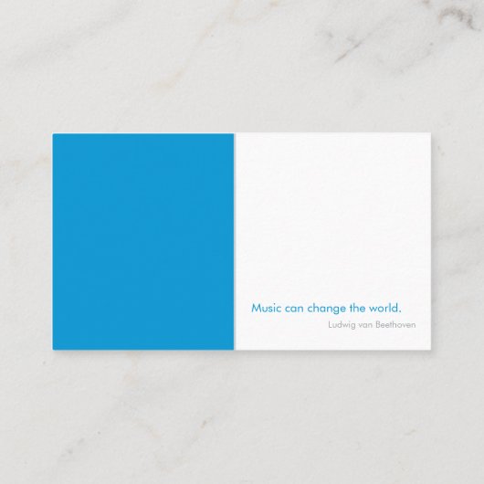 音楽先生 |白黒ピアノ鍵 名刺 (裏面)