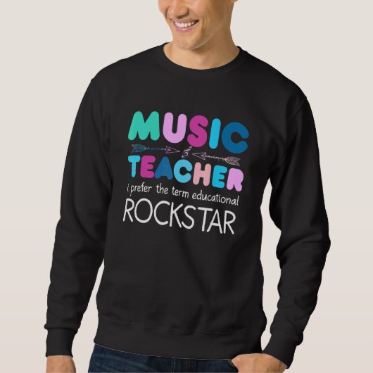 音楽先生Ich Bevorge Den Term Education Roks スウェットシャツ (正面)