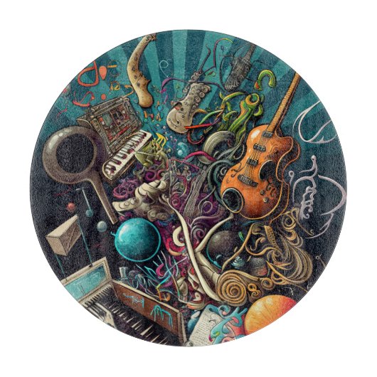 音楽切断板の構造 カッティングボード (正面)