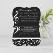 音楽卒業パーティー招待状のお知らせ 招待状 (スタンド正面)