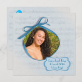 音楽卒業パーティー 招待状 (正面/裏面)