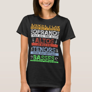 音楽合唱団ディレクター・シンガー Tシャツ