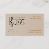 音楽名刺 名刺 (正面)