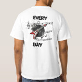 音楽大好きTシャツ メンズ Tシャツ (裏面)