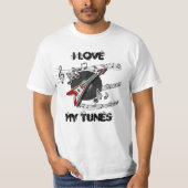 音楽大好きTシャツ メンズ Tシャツ (正面)