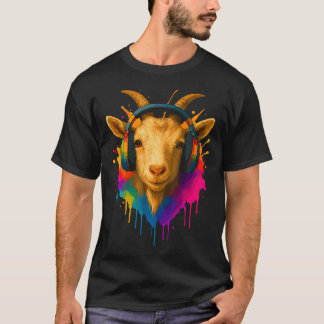 音楽好きなヤギ Tシャツ