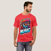 音楽好きな友達へ Tシャツ (正面フル)