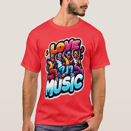 音楽好きな友達へ Tシャツ (正面)