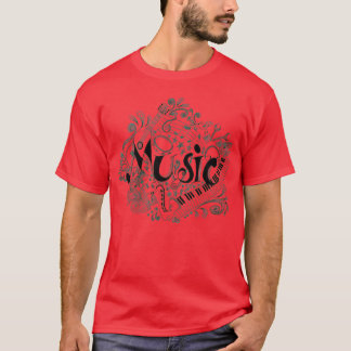音楽好きな少年 Tシャツ