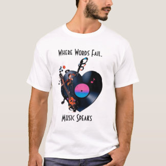 音楽好きのためのインスピレーションTシャツ Tシャツ
