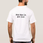 音楽好きのためのインスピレーションTシャツ Tシャツ (裏面)