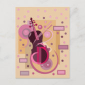 音楽好きのギフト ポストカード (正面)