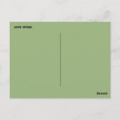 音楽好きのギフト ポストカード (裏面)