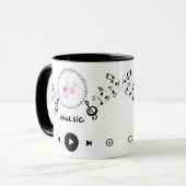 音楽好きのコーヒーマグ マグカップ (正面左)