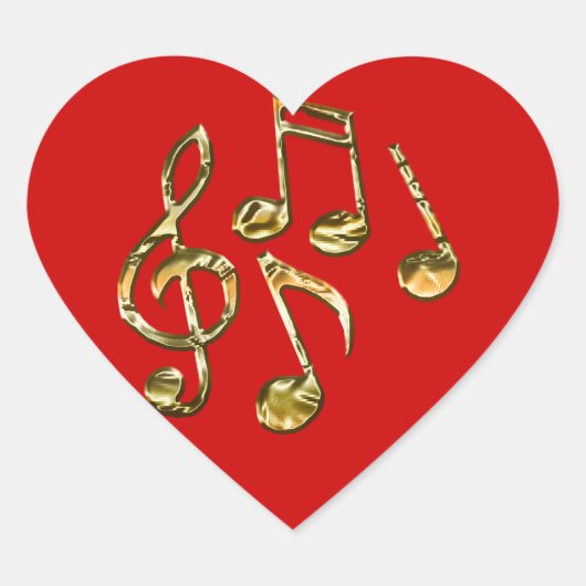 音楽好きのハートシール ハートシール (正面)