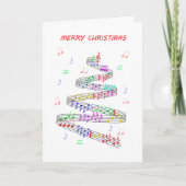 音楽好きクリスマス シーズンカード (正面)