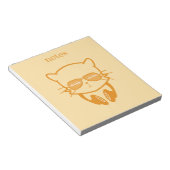 音楽好き猫 ノートパッド (アングル)