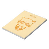 音楽好き猫 ノートパッド (回転)