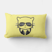 音楽好き猫 ランバークッション (正面)