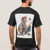 音楽好き ギタリスト Tシャツ デザイン (裏面)