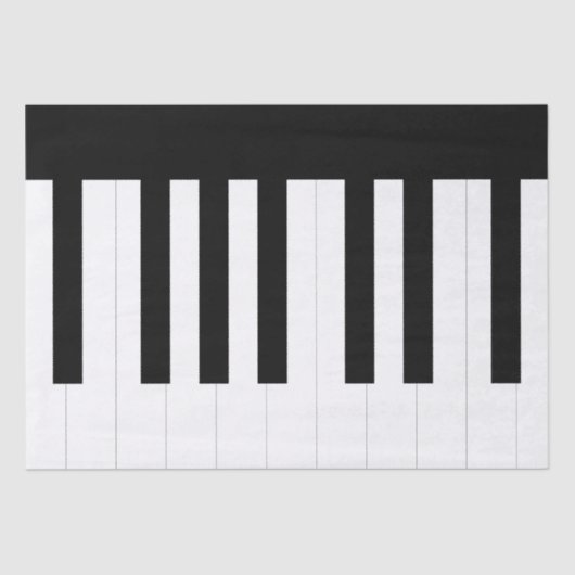 音楽好き 楽器 ピアノ キーボード 薄葉紙 (正面)