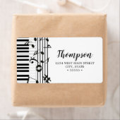 音楽好き|音符の戻りラベル ラベル (インサイチュ)