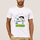音楽好き Tシャツ (正面)