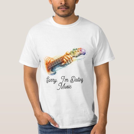 音楽好きTシャツ | ミュージシャン&音楽ファンのための Tシャツ (正面)