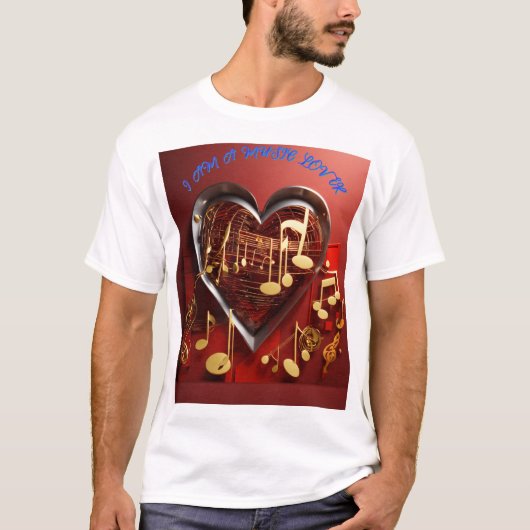 音楽好きTシャツ Tシャツ (正面)