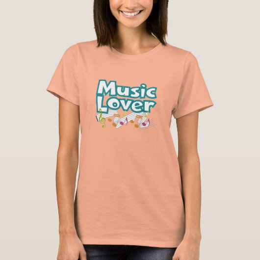 音楽好きTシャツ Tシャツ (正面)