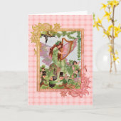 音楽妖精の国遊の音楽 カード (黄色い花)