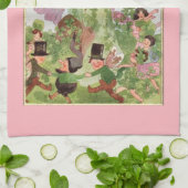 音楽妖精の国遊の音楽 キッチンタオル (折り畳み)